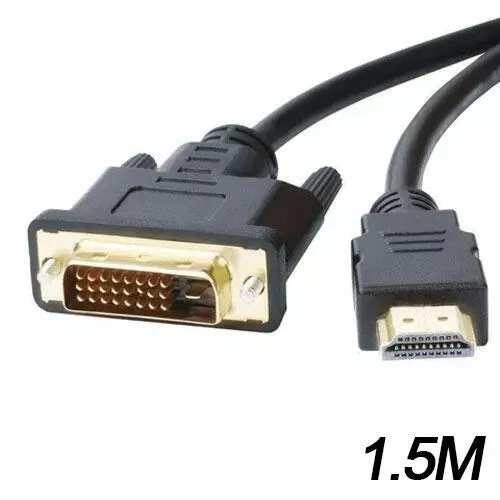 Cabo HDMI para DVI 24+1 Tomate MCB023 - 1,5m de Qualidade! Loja Coimbra Computadores