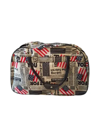 bolsa de viagem estampada