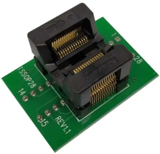 Adaptador Tssop28-dip28 Para Programadoras Eeprom Arduino Automação COD-AM380