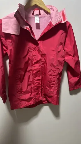 Jaqueta Impermeável Infantil Tribord Decathlon - Rosa, Tamanho 10 | Perfeito Estado