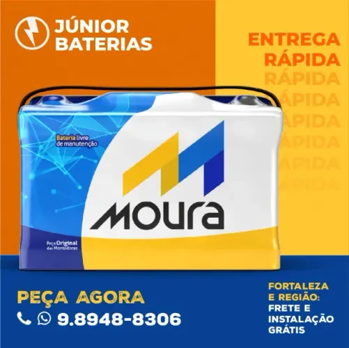 Bateria moura 75 amperes s10 ranger