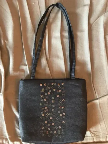 Bolsa de Seda Cinza Mango