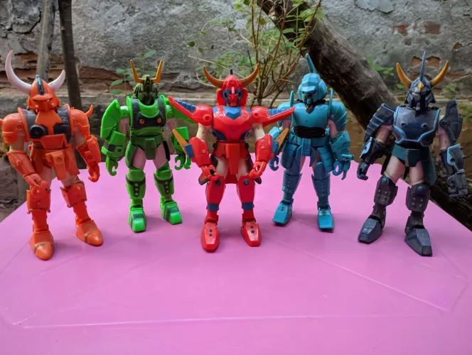 Bonecos Samurai Warriors e Shurato coleção antiga