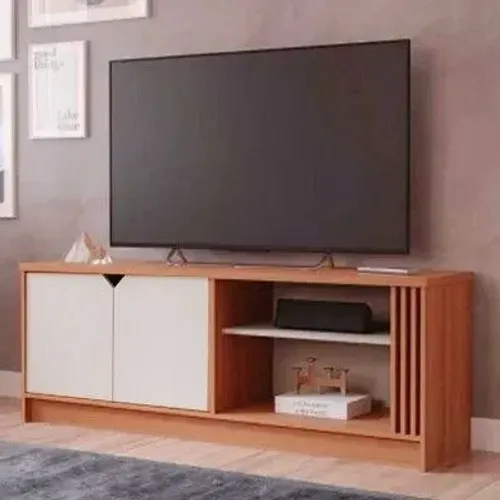 Painel Volpi Cinamomo + Rack Volpi Larg. 1.54m 100% MDF rf6m