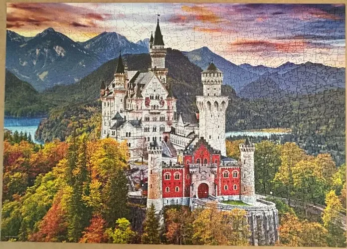 Quebra cabeça Castelo de Neuschwastein, Alemanha, 1000 peças, importado, Eurographics