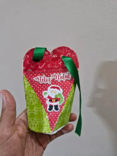 Caixinha de presente Natalina Kit com 05 unidades