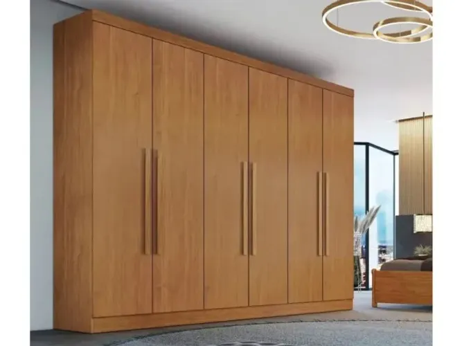 Guarda Roupa Casal 6Portas 100% MDF 2.70M. São Produtos Novos Direto de Fábrica P/Sua Casa