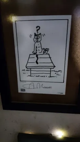 BOOKPLATE AUTOGRAFADO DO ALAN MOORE