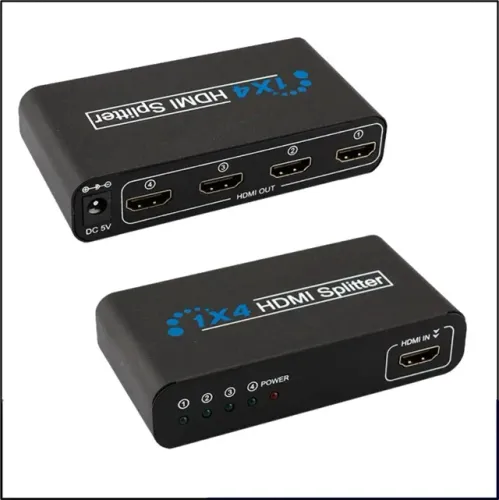Duplicador Splitter Hdmi 1x4 Full Hd 1.4 3d Aumenta Saída sky