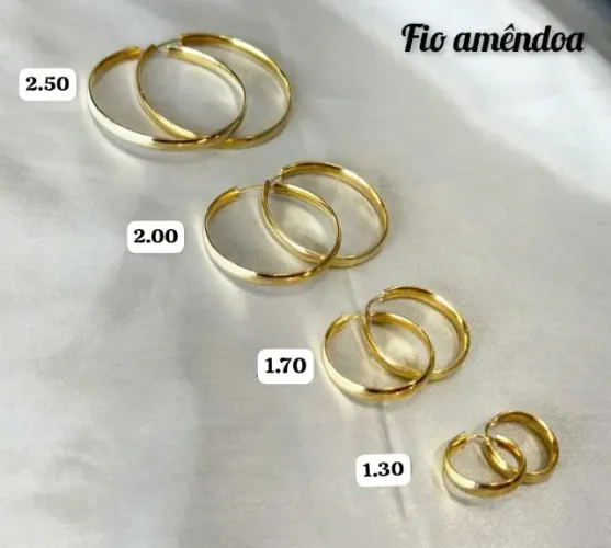 Argolas em Ouro 18K