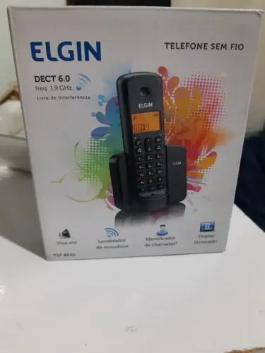 Telefone sem fio Elgin TSF8001  na caixa  novo