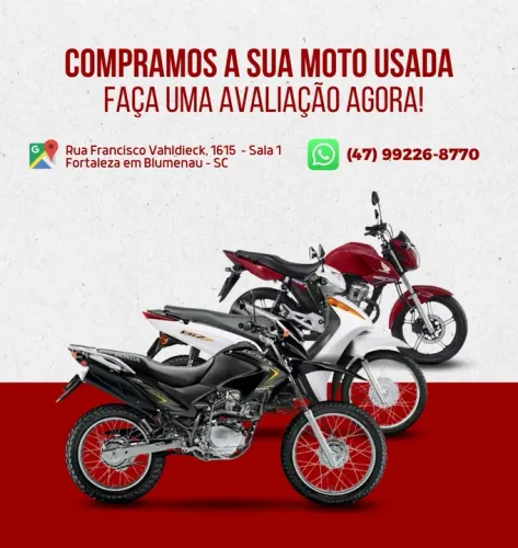 Compramos sua Moto Honda Usada ou Semi nova, pagamento a vista