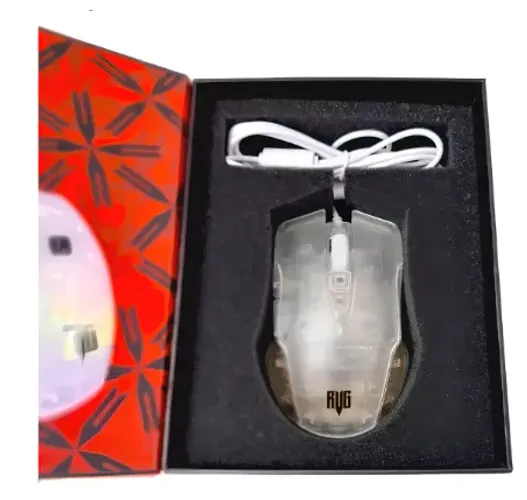 Mouse Usb Gamer Com Design Transparente E Rgb Revenger MO-TGR003