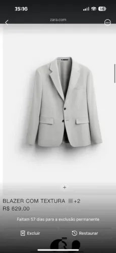 Blazer com textura - Zara