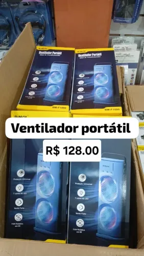 Ventilador Portátil B-Max - Mini Ar Condicionado - Novo