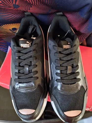 Tênis Puma X-Ray preto e rosa. 37 ou 39