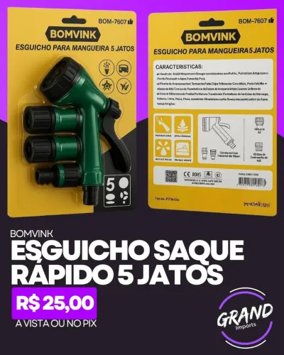Esguicho Saque Rápido 5 Jatos