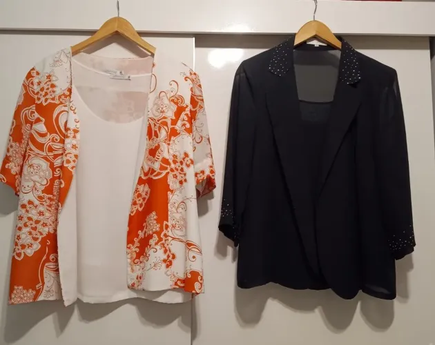 Blusa regata com casaco de seda marca fina Jar Mod