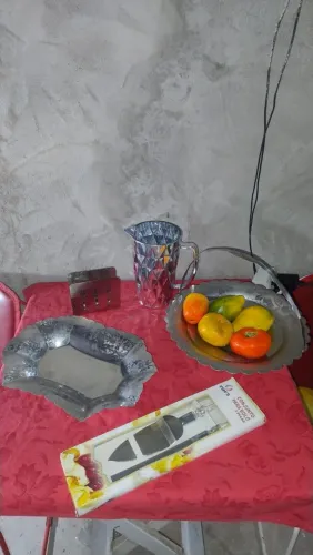Kit em inox VARIADOS BRINDE FRUTAS EM CERA (JARRA D VIDRO)