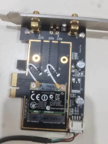 Placa mini PCI-E Wi-fi Atheros AR5B22; 300M dual-band (2.4g / 5g) + Bluetooth 4.0