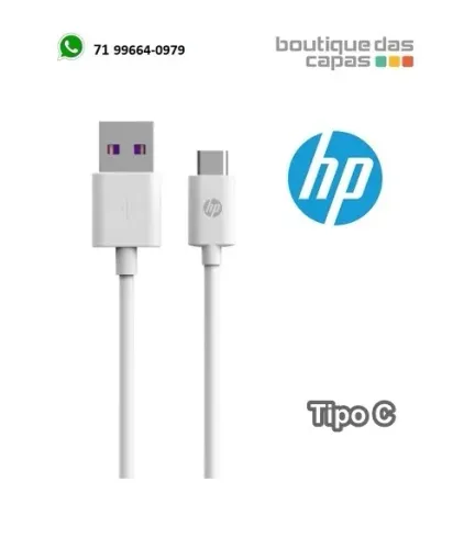CABO USB TIPO C - HP DHC-TC102 3A 2 METROS IPHONE 15 16 17 PRO MAX SAMSUNG XIAOMI