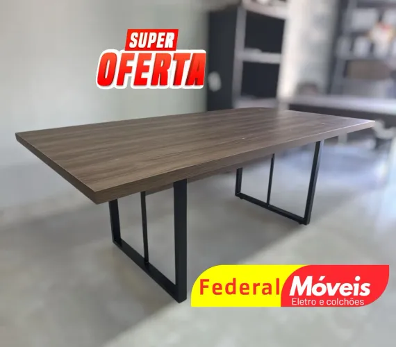 Mesa de Reunião 2,00x1,00 - NOVA - Resistente, prática e elegante!