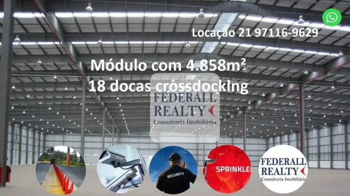 Galpão para alugar, 4858 m² por R$ 239.642,99/mês - Cordovil - Rio de Janeiro/RJ