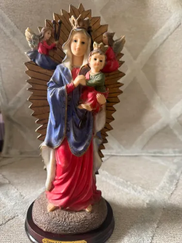 IMAGEM Antiga NOSSA SENHORA DO PERPÉTUO SOCORRO 30 CM | Resina Premium (+25 Anos) | Ra