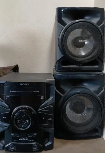 Aparelho de Som Sony Genezi com Caixas Originais - Potente