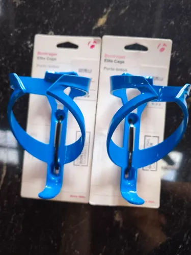 Suporte garrafinha Bontrager (Elite Cage). Azul ( par)