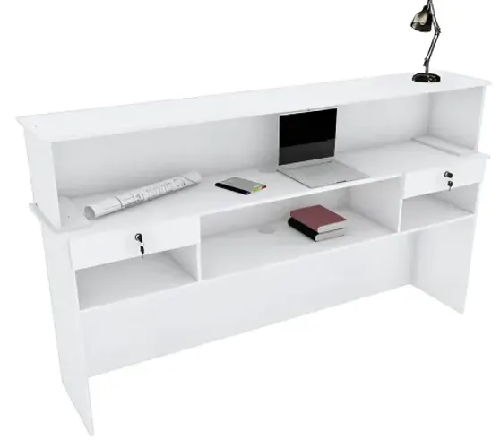 Balcão Loja Caixa 100% Mdf Montado Branco