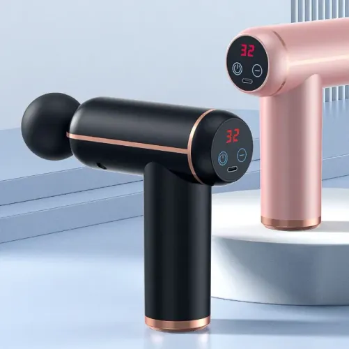 pistola de massagem portátil de percussão Mukasi Massageador Muscular