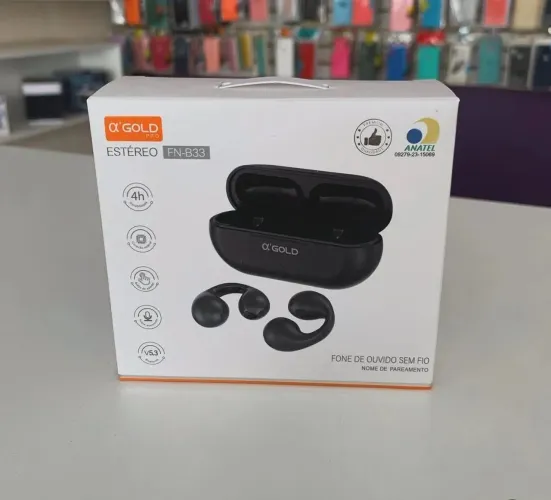 Fone de ouvido sem fio condução ossea 