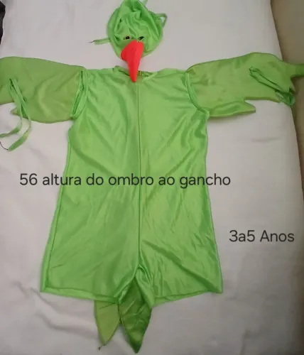 Fantasia de Arara Infantil tam 3/4