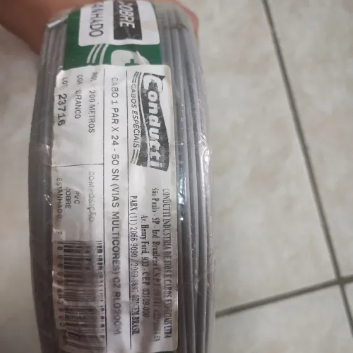 Cabo Condutti 200 mts cobre estanhado 1 par x 24