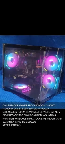 NootBooks , PCs , gabinetes e lotes de monitores entre outros equipamentos de informática!