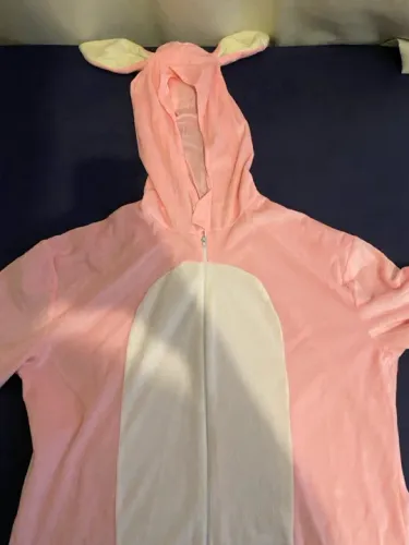 Fantasia/pijama Coelho Rosa
