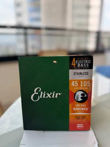 Encordoamento elixir baixo 5 (cinco cordas)