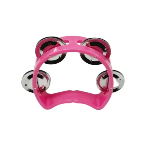 Pandeiro Meia Lua Infantil - Rosa