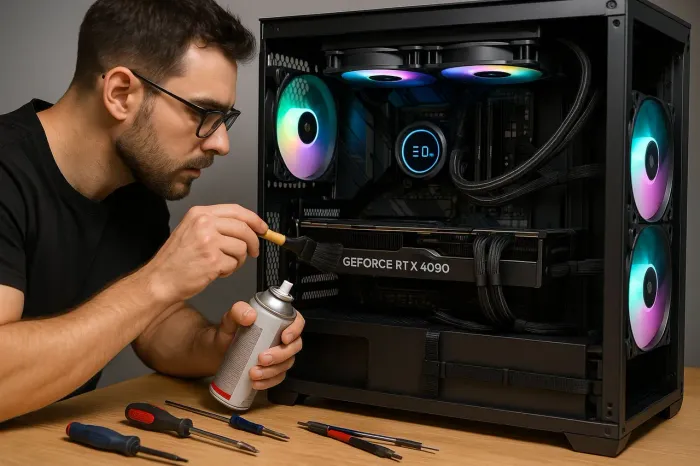 Limpeza Profissional, Organização de Cabos e Montagem de PC<br>
