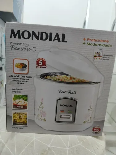 Panela de Arroz Elétrica Mondial Bianca Rice 5 xícaras