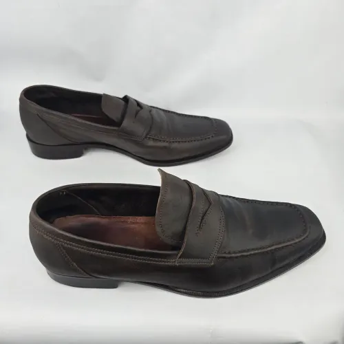 Mocassim couro marrom brooksfield 41 masculino
