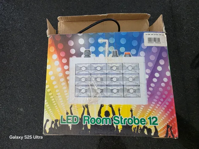 Strobe LED 12 Lâmpadas - Iluminação para Festa