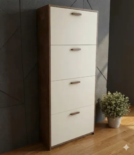 Nova sapateira em estoque sofisticado e clean 