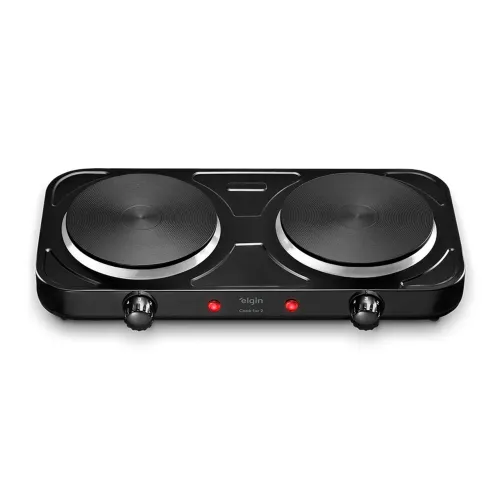 Fogão Elétrico Portátil Elgin Cooktoop 2 bocas fogareiro