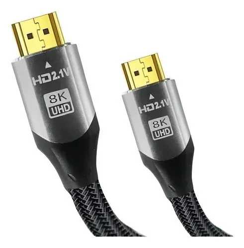 Cabo Hdmi 5m 8k 60hz Ultra Hd Gold 2.1 E 4k 120hz E 2k 240Hz NOVO LACRADO COM GARANTIA