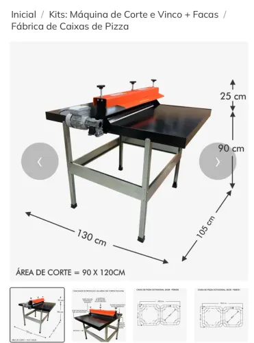 Máquina de corte e vinco