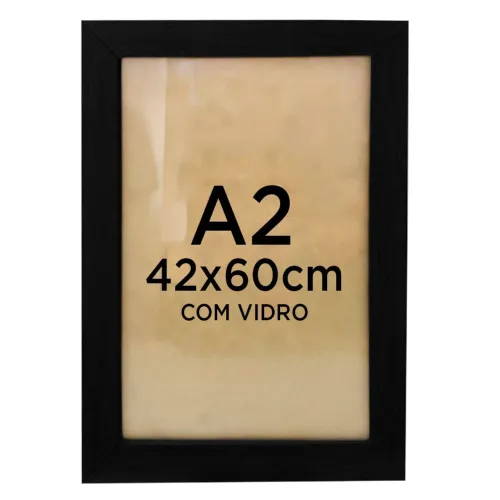 Moldura 42x60 A2 com vidro 