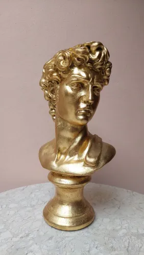 Escultura Busto Davi Michelangelo Arte