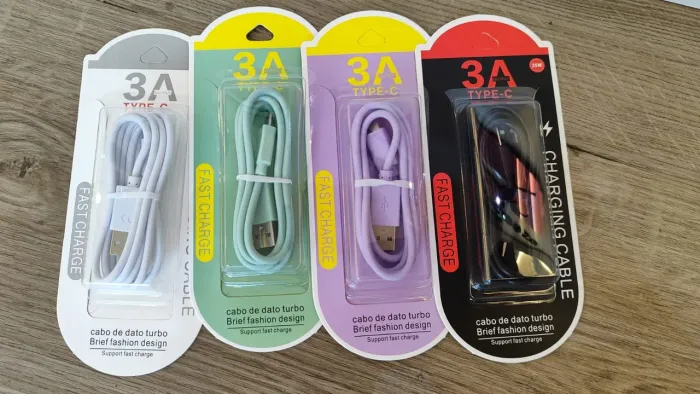 Cabo de carregamento rápido tipo C 3A - 25W
